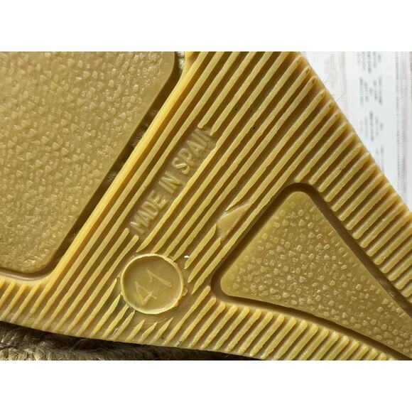 Gaimo Ankle Strap Wedge Espadrilles Womens Sandals Size 41 Black Jute Resort - Picture 11 of 13